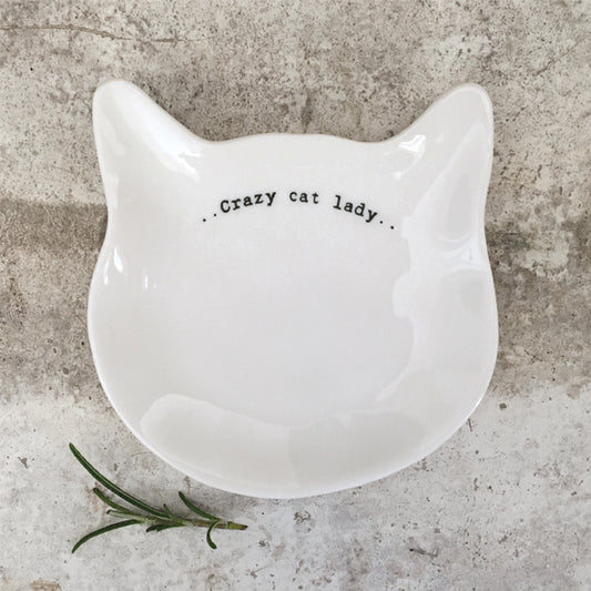 Wobbly Cat Dish - Crazy Cat Lady