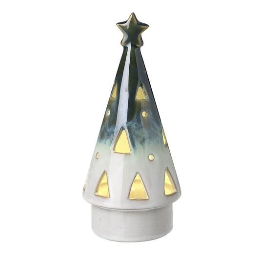Ceramic Cone Light-Up Tree