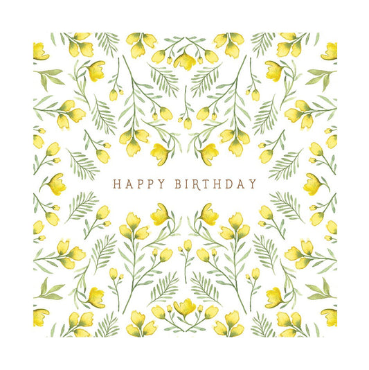 Yellow Flowers Card