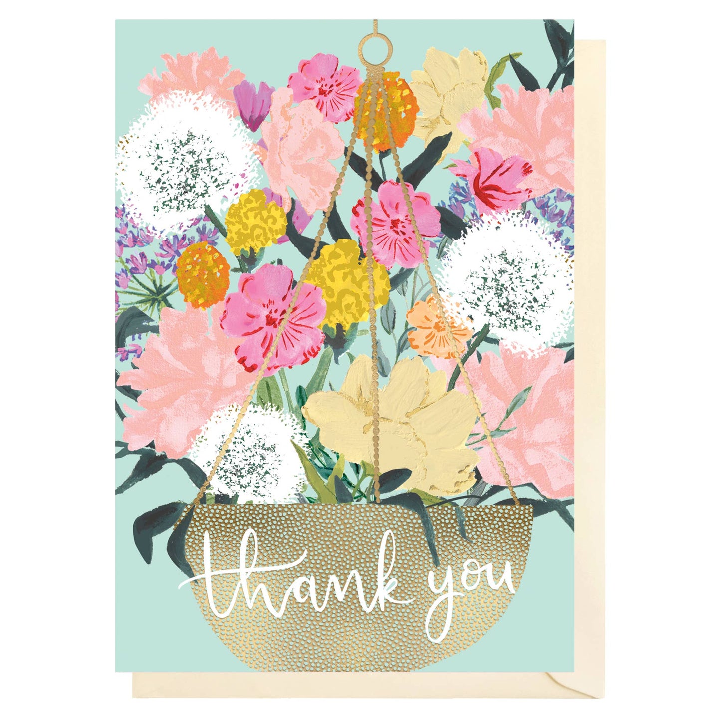 Thank You Hanging Basket | Thank You Card