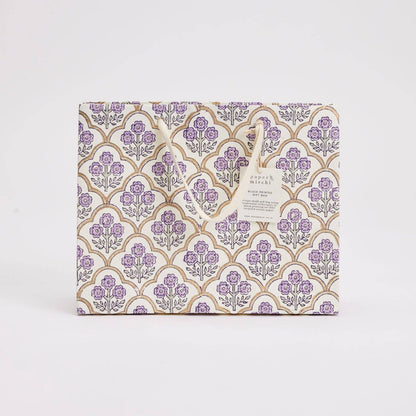 Block Printed Gift Bags (Medium) - Lavender