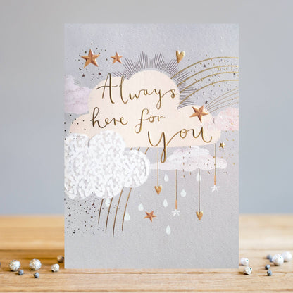 Clouds Sympathy Card | Here for You | Condolences Card
