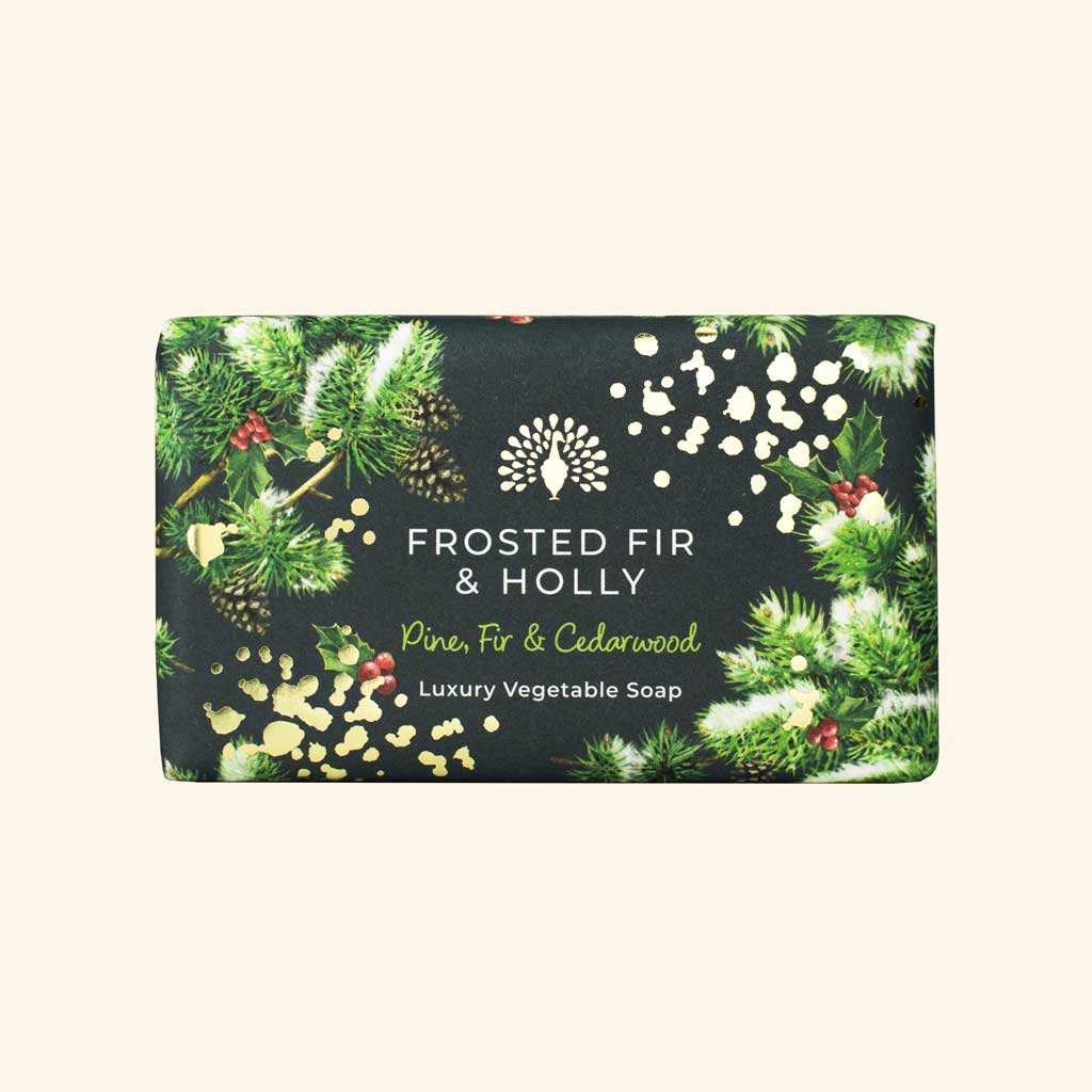 Christmas Tidings Frosted Fir and Holly Soap (Fir Tree)