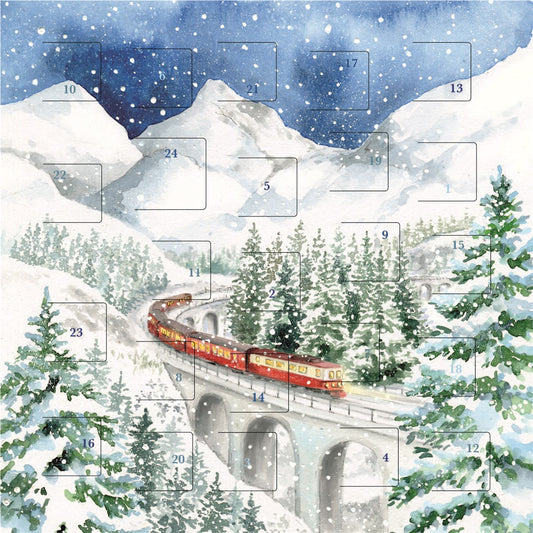 Alpine Train Advent Card