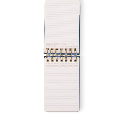 Twin Wire Chunky Notepad - Blue + Navy