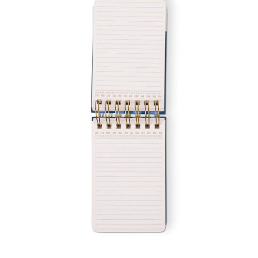 Twin Wire Chunky Notepad - Blue + Navy