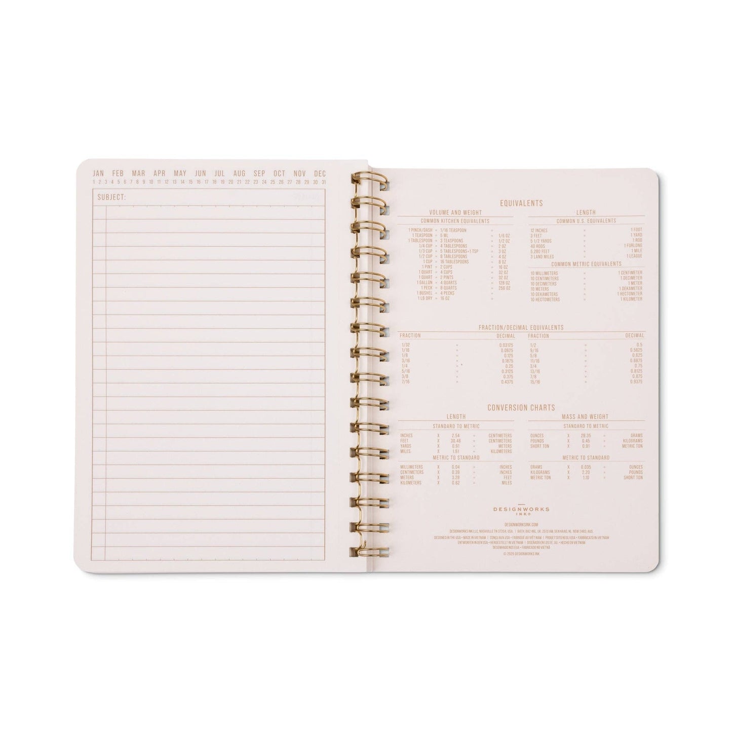 Tulip A5 Twin Wire Notebook - Pinwheel Pink