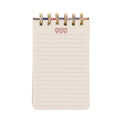 Hearts Twin Wire Notepad