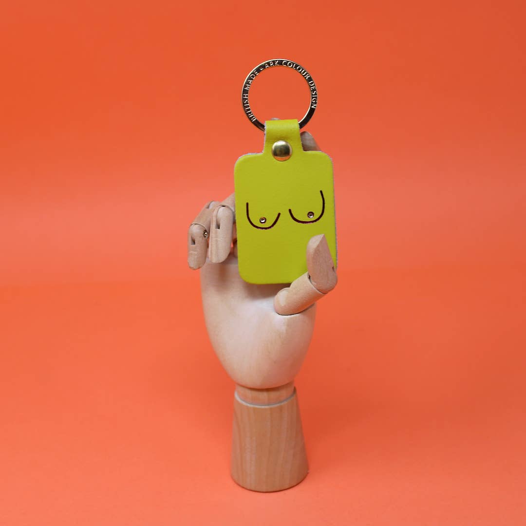 Boob Leather Key Ring