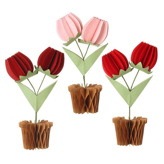 PAPER TULIPS | pink | red | burgandy