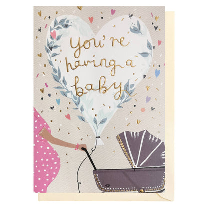 New Baby Pram Card | Gender Neutral Baby | New Baby Card