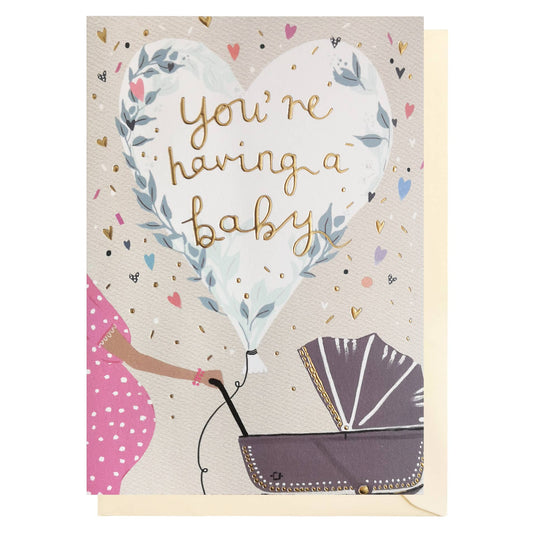 New Baby Pram Card | Gender Neutral Baby | New Baby Card