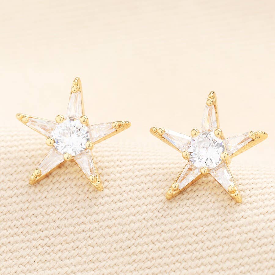 Crystal Star Stud Earrings