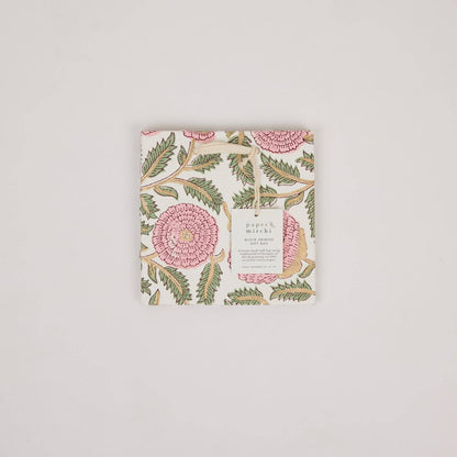 Hand Block Printed Gift Bags (Small) - Blush Refresh