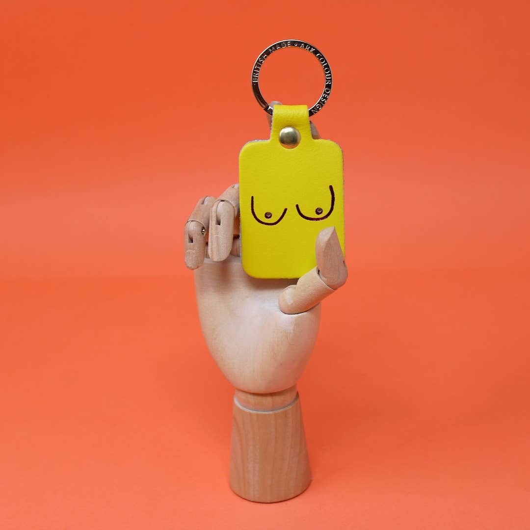 Boob Leather Key Ring