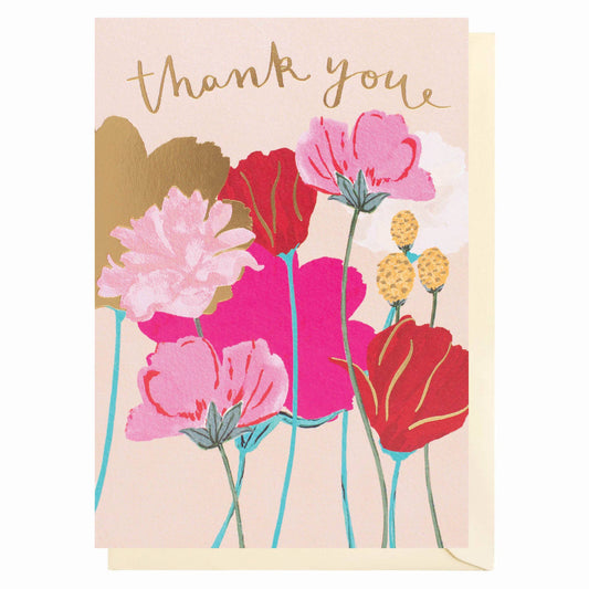 Floral Thank You Card