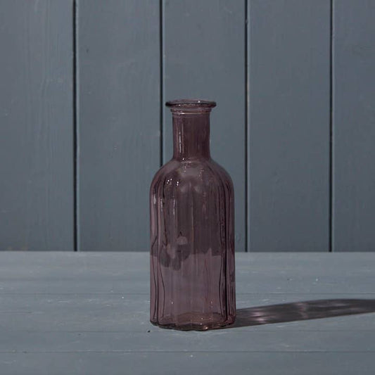 Amethyst Glass Bottle (19cm)