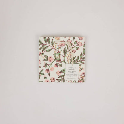 Hand Block Printed Gift Bags (Small) - Blush Refresh