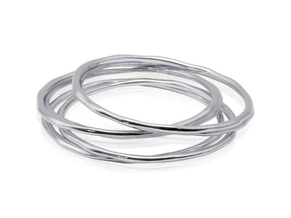 Bahia Textured Set of Bangle Bracelets