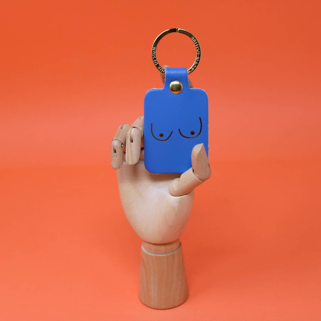Boob Leather Key Ring
