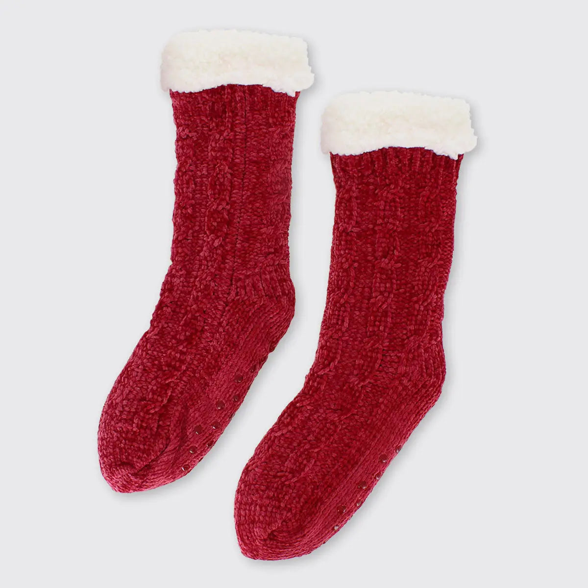 Molly Ladies Slipper Socks Red