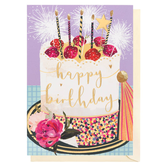 Birthday Cake & Sparklers | Female Birthday Card