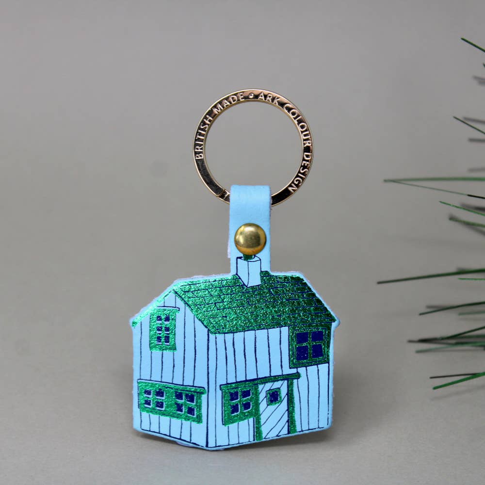 Log Cabin Key Ring