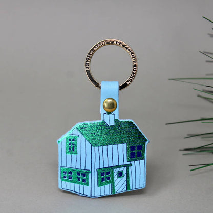 Log Cabin Key Ring