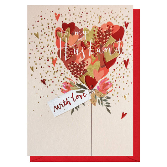 Husband   Heart  Card | Valentine Cards | Anniversary Card