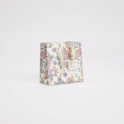 Block Printed Gift Bags (Small) - Lavender