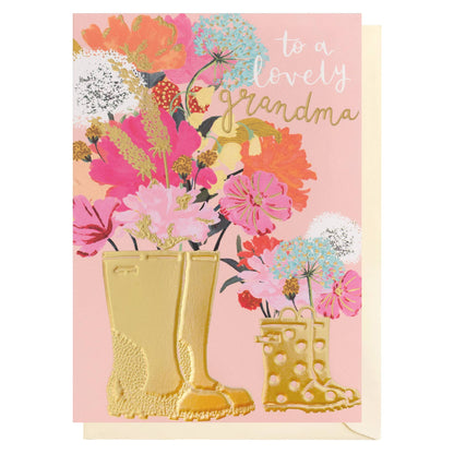 Grandma Wellies and Flowers | Female Birthday | Mother’s Day