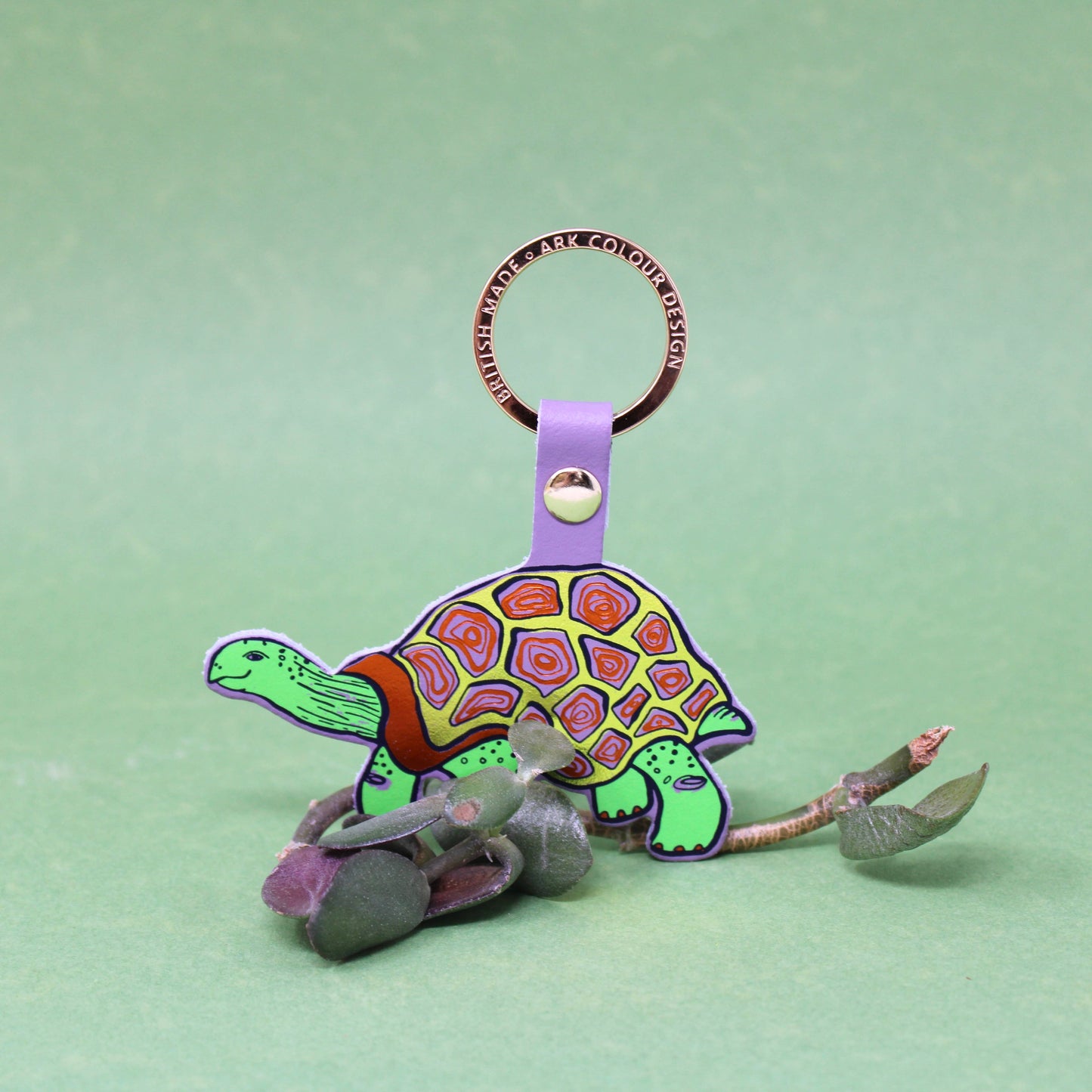 'Easy Going' Tortoise Key Ring