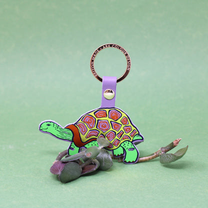 'Easy Going' Tortoise Key Ring