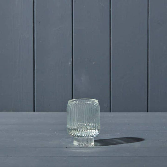 Clear Two-Way Candle Holder (8.3cm)