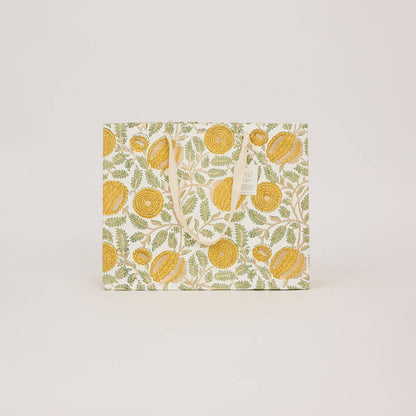 Hand Block Printed Gift Bags (Large) - Sunshine Refresh
