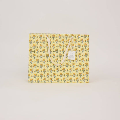 Hand Block Printed Gift Bags (Large) - Sunshine Refresh