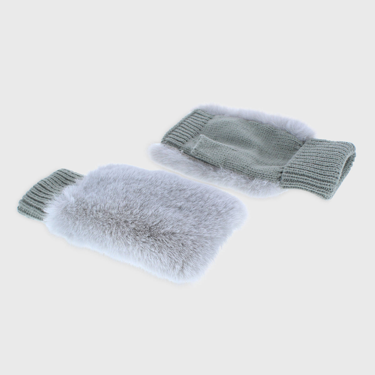 Faux Fur Fingerless Gloves