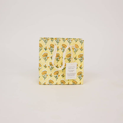 Hand Block Printed Gift Bags (Small) - Sunshine Refresh
