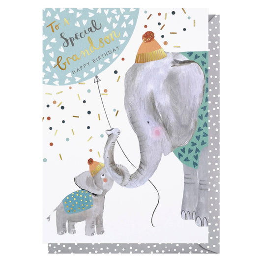 Elephant Happy Birthday Grandson