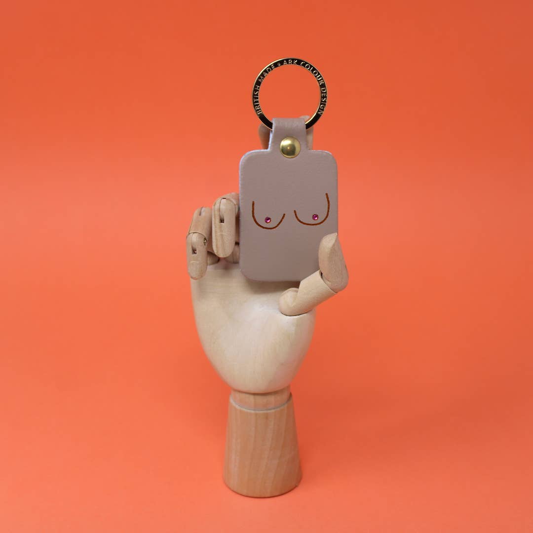 Boob Leather Key Ring
