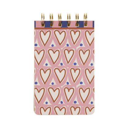Hearts Twin Wire Notepad