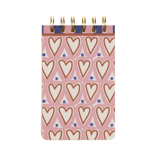Hearts Twin Wire Notepad