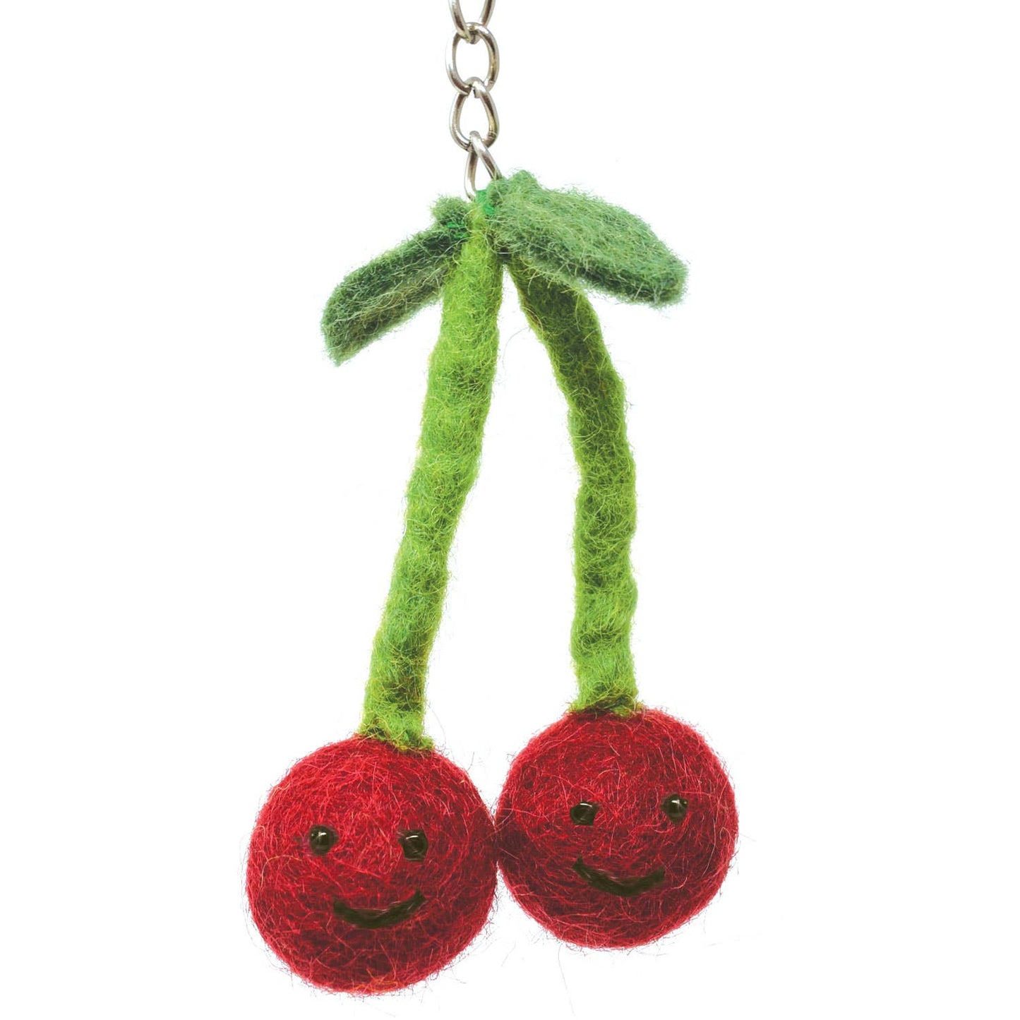 Felt Keychain - Cherries Felt Keyring