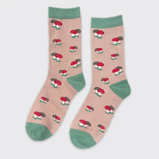Toadstool Socks - Pink