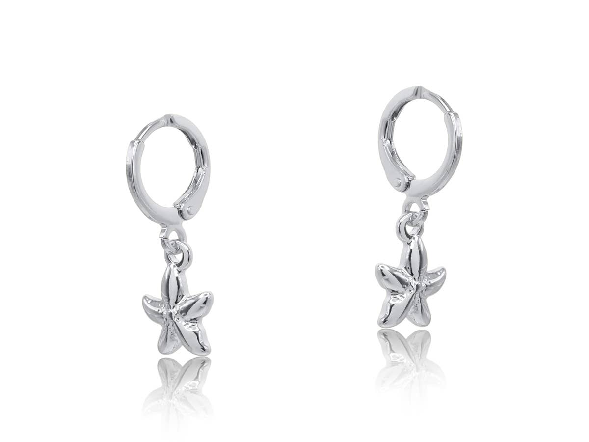 SOFIA SEA TOKEN PETITE HUGGIE EARRINGS