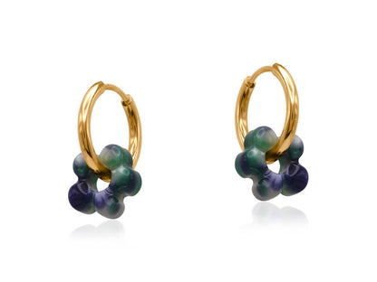 Sybilla Petite Resin Huggies Earrings