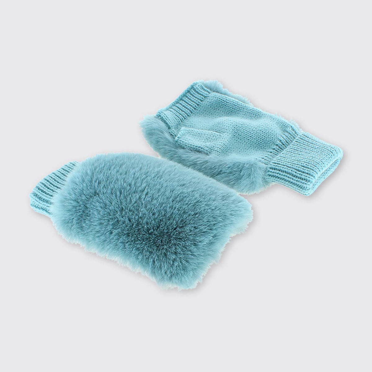 Faux Fur Fingerless Gloves