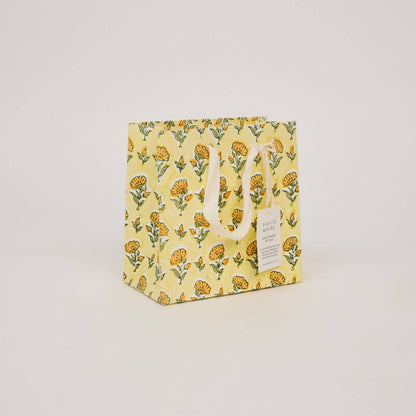 Hand Block Printed Gift Bags (Small) - Sunshine Refresh