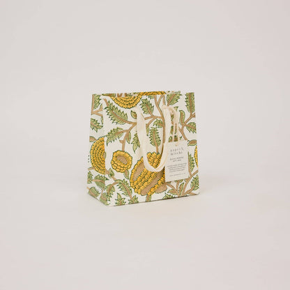 Hand Block Printed Gift Bags (Small) - Sunshine Refresh