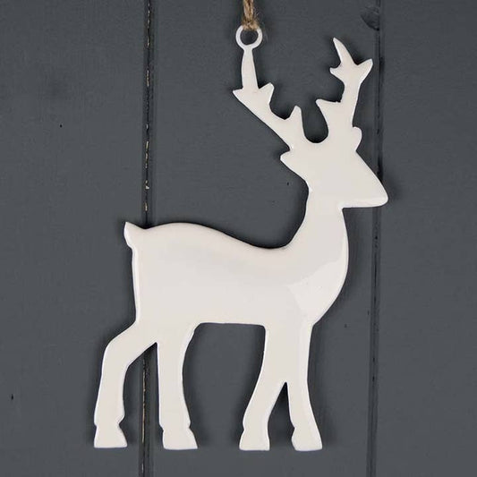 Hanging Enamelled Reindeer (10cm)